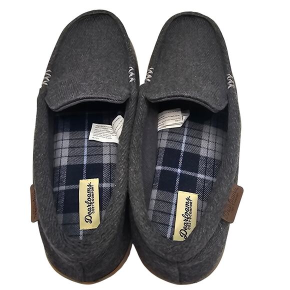 Dearfoams Men's Slippers Charcoal Gray New Without Tags Sz 11-12 - Picture 5 of 10